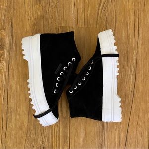 Superga Suede Platform High Tops
